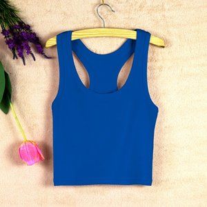 Sexy navel exposed yoga short racerback vest women's cotton in spring and su